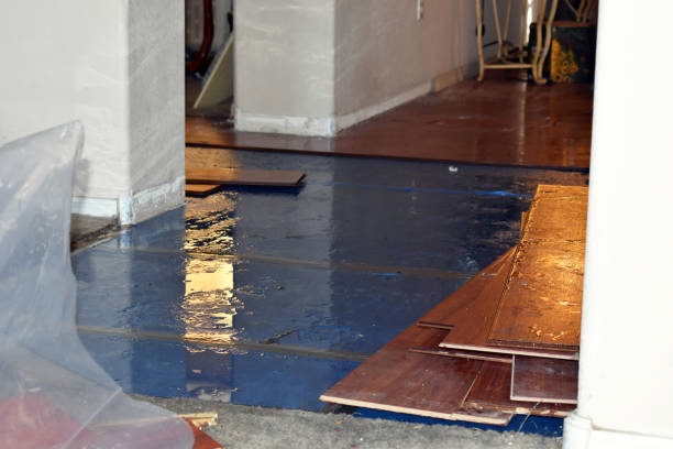 Professional Emergency Water Damage Restoration technician working in Kincaid, WV